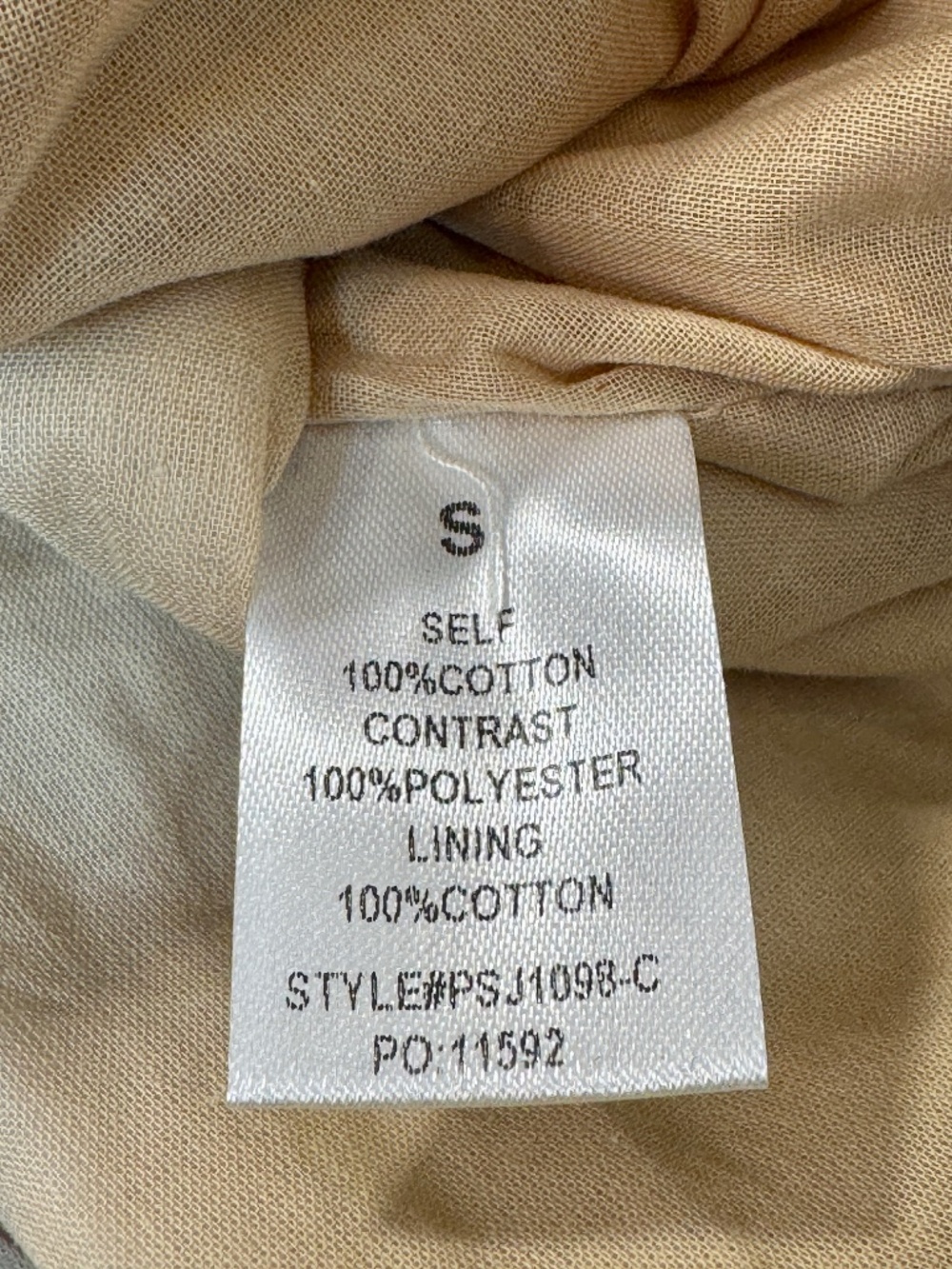 LONG SLEEVE DENIM JACKET WITH QUILT CONTRAST DETAILING SIZE SMALL - NWOT - Picture 14 of 16